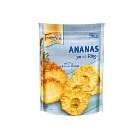 ANANAS KRĄŻKI SUSZONE 120g FARMER'S SNACK