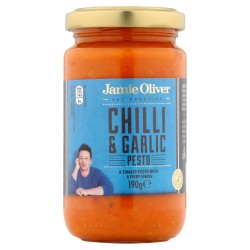 Pesto czerwone z chilli i czosnkiem 190g Jamie Oliver - zamów w sklepie internetowym AMUS.PL! 