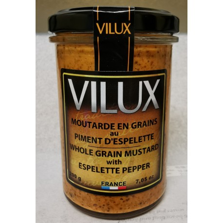 Musztarda Ostra z Papryką Espelette 200g Vilux
