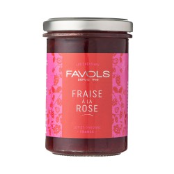 Konfitura truskawkowa z różą 260g Favols