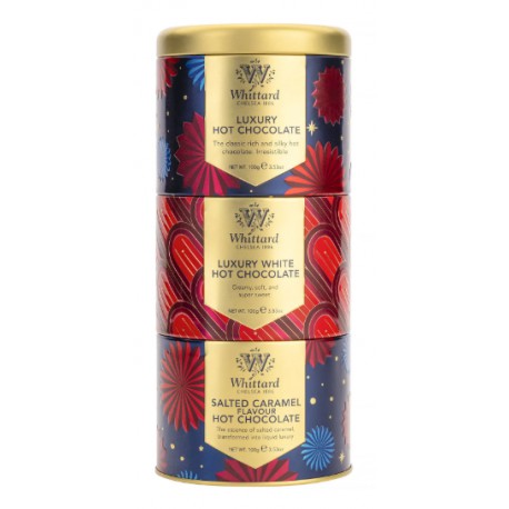 Zestaw Czekolad 3x100g Puszki Whittard XMAS