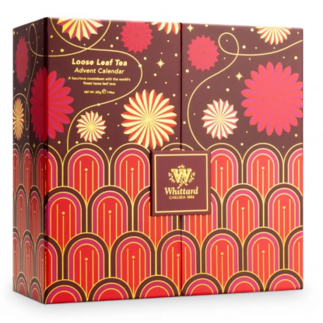 Kalendarz Adwentowy z Herbatami liściastymi duży Whittard XMAS