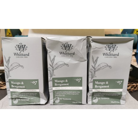 Zielona Herbata Mango & Bergamota 25szt x2g Whittard
