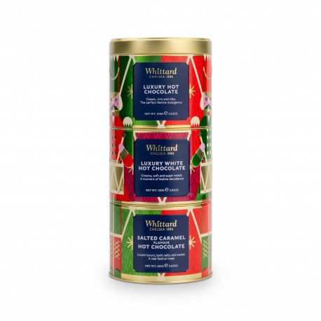 Zestaw Czekolad 3x100g Puszki Whittard XMAS 2026
